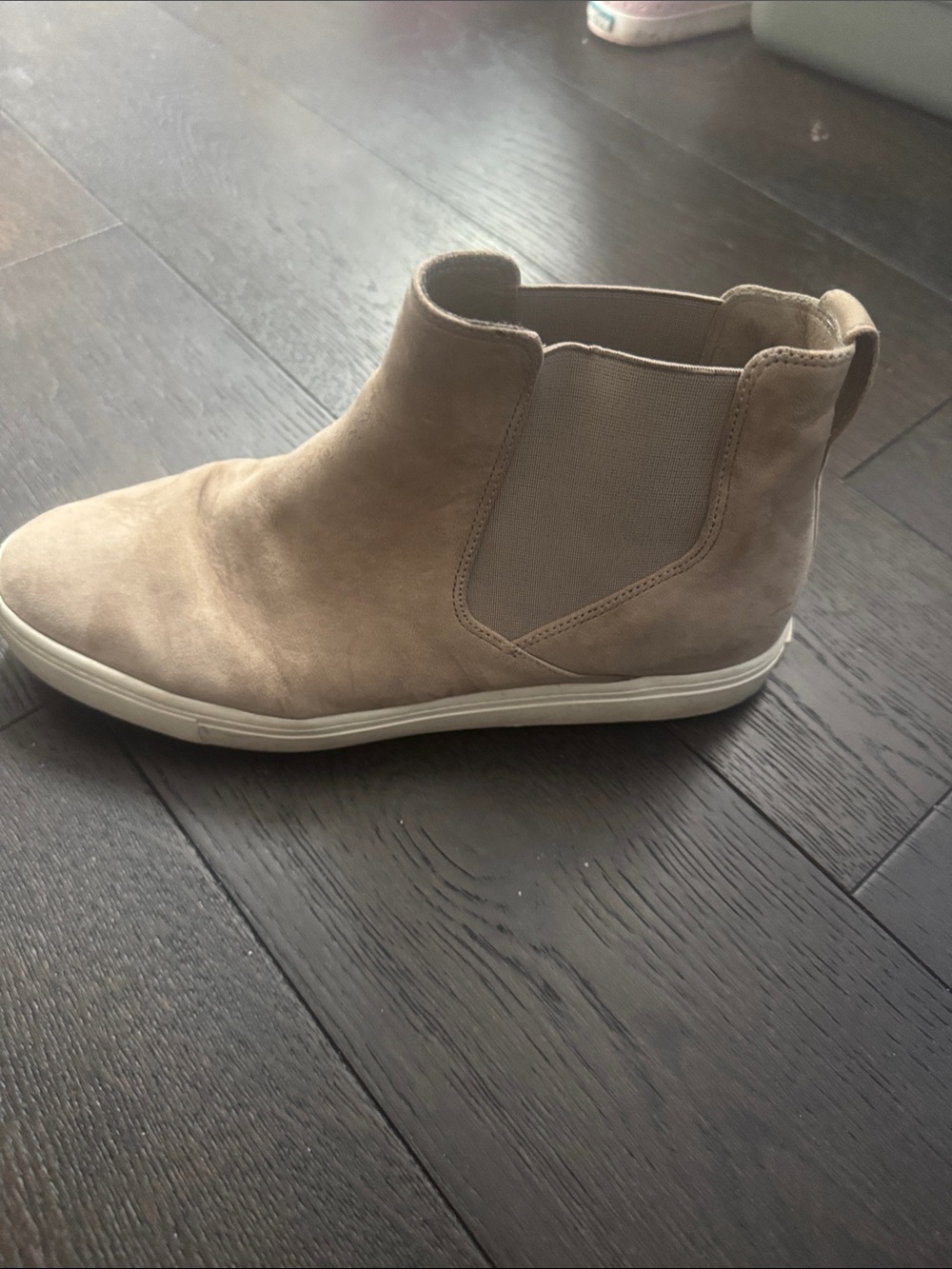Vince Men's Suede Chelsea-Style Boot in Taupe